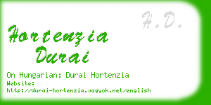 hortenzia durai business card